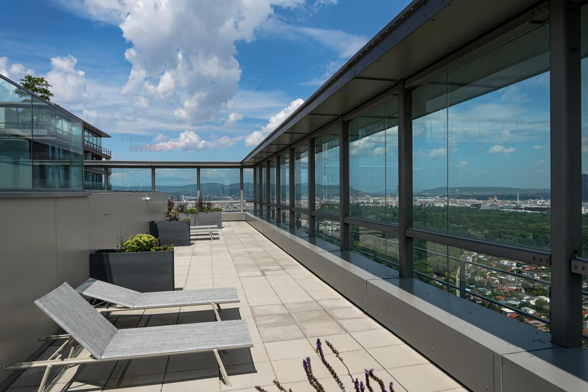 Triiiple 7Heaven - Amazing View On Top Floor With Rooftop Pool Відень Екстер'єр фото